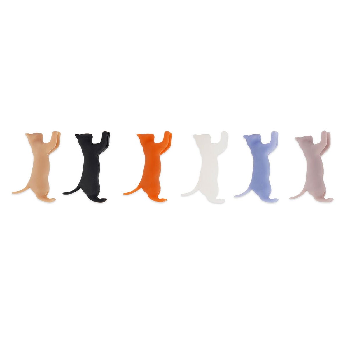 Legami - Set de 6 Marcadores de Bebidas - Kitty Multicolor - Meow