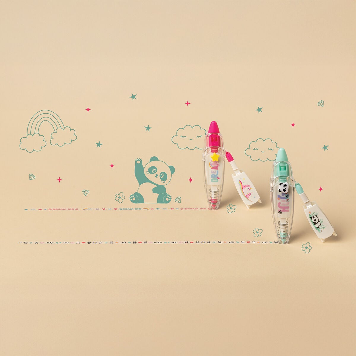 Legami - Cinta de Panda - Decoración de Lápiz - Cinta Decorativa