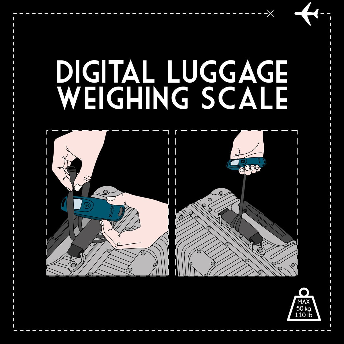 Legami - Báscula digital para equipaje