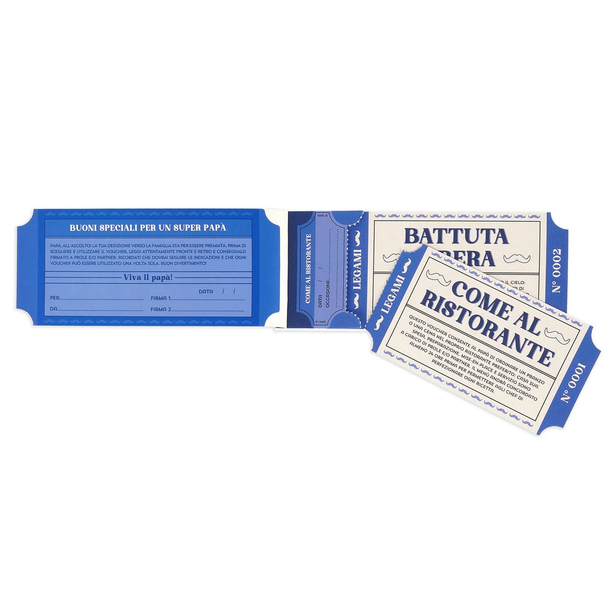 Legami - Kit de 24 vales para papá - Italiano - Tarjetas de regalo
