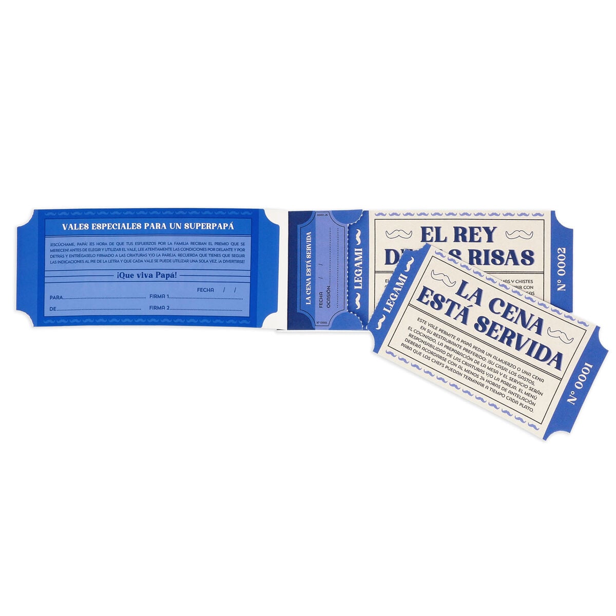 Legami - Kit de 24 vales para papá - Español - Vales de regalo