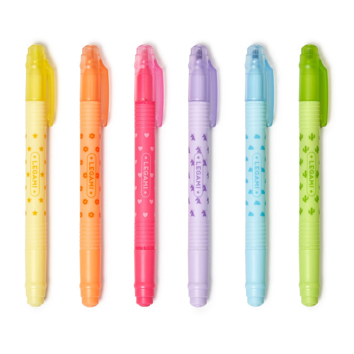 Legami - Set de 6 Rotuladores Fluorescentes Borrables