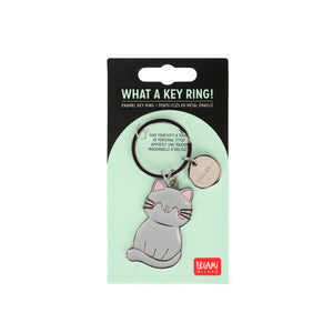 Legami - Enamel Key Chain - Kitty - What a llavero!