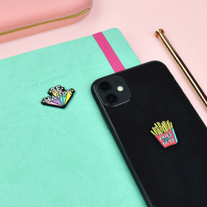 Legami - Set de 2 pegatinas de metal Be Happy - Cutie
