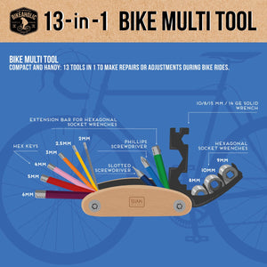 Legami - 13-en-1 - Herramienta Múltiple para Bicicleta
