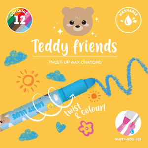 Legami - Set de 12 ceras retorcidas - Teddy Amigos