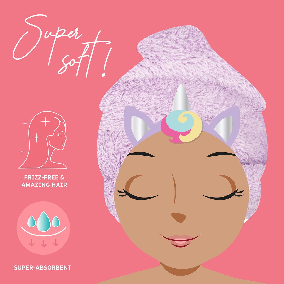 Legami - Unicornio Hair Turban Towel - Amor My Hair