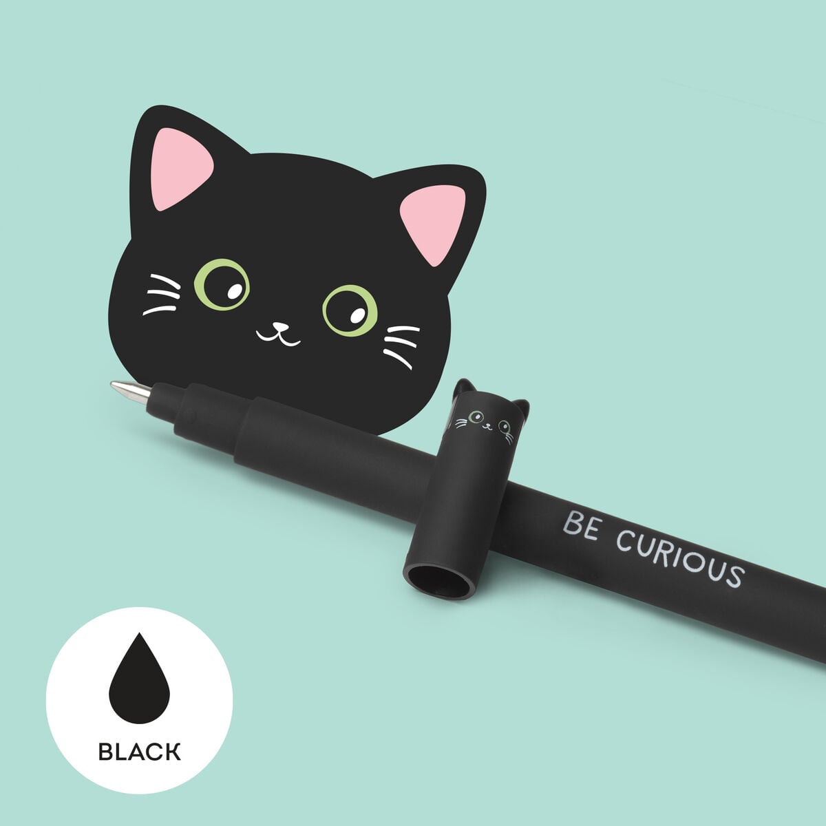 Legami - Bolígrafo borrable Be Curious Kitty