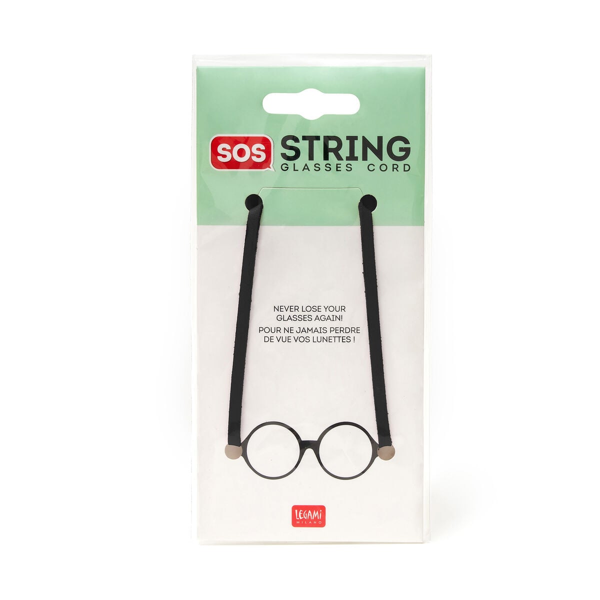 Legami - Cadena para Gafas Negra - Cuerda SOS