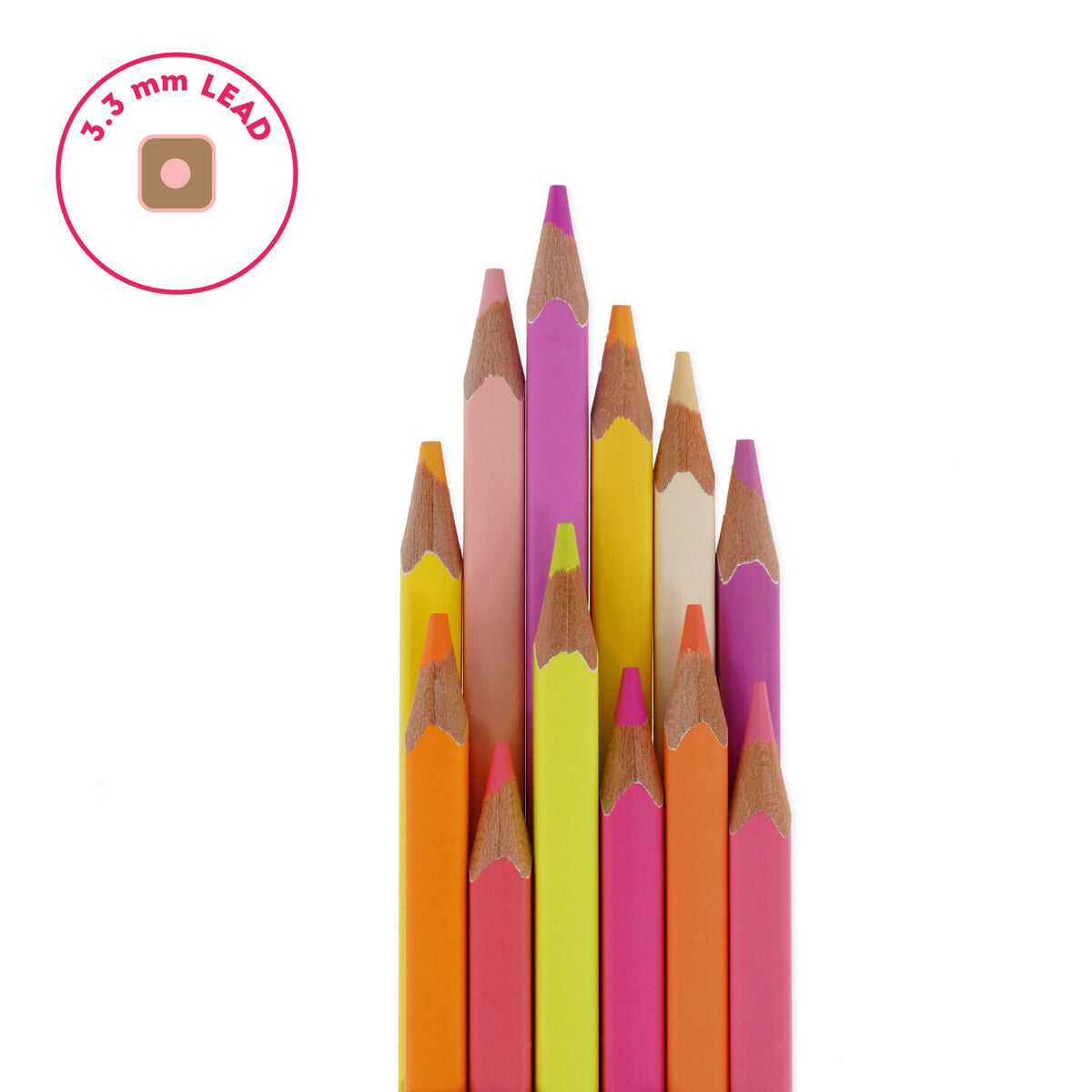 Legami - Set de 12 lápices de colores en paleta Sunset - Live Colourfully