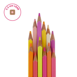 Legami - Set de 12 lápices de colores en paleta Sunset - Live Colourfully