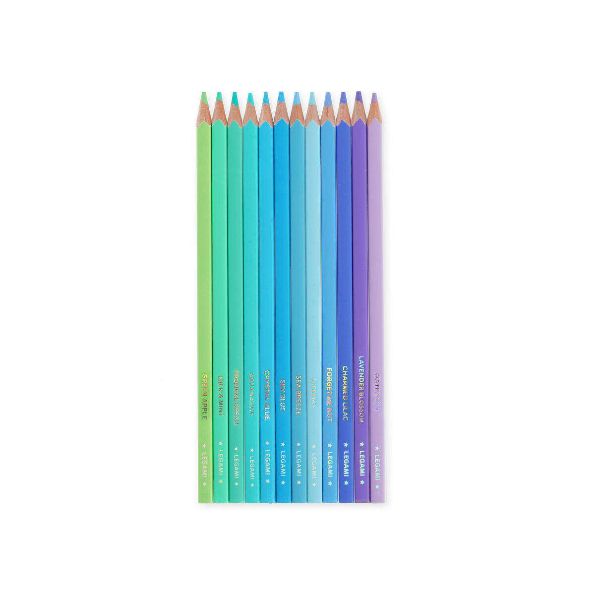 Legami - Juego de 12 lápices de colores en paleta Ocean - Live Colourfully