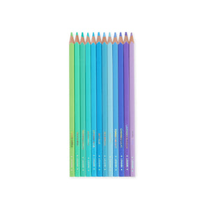 Legami - Juego de 12 lápices de colores en paleta Ocean - Live Colourfully