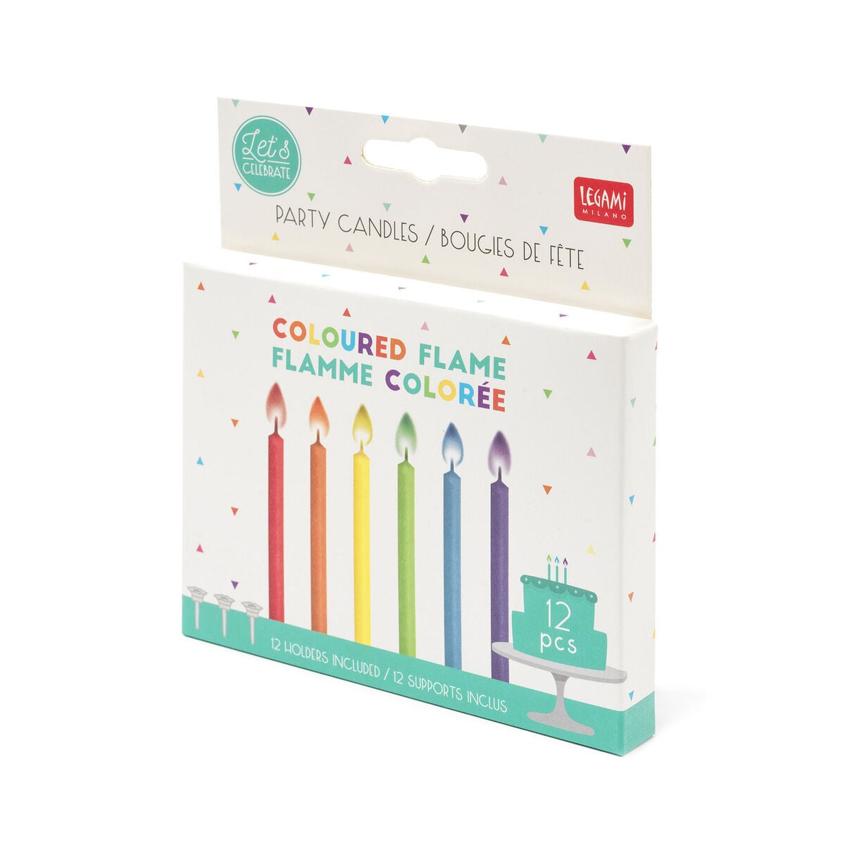 Legami - Velas de fiesta con llamas de colores