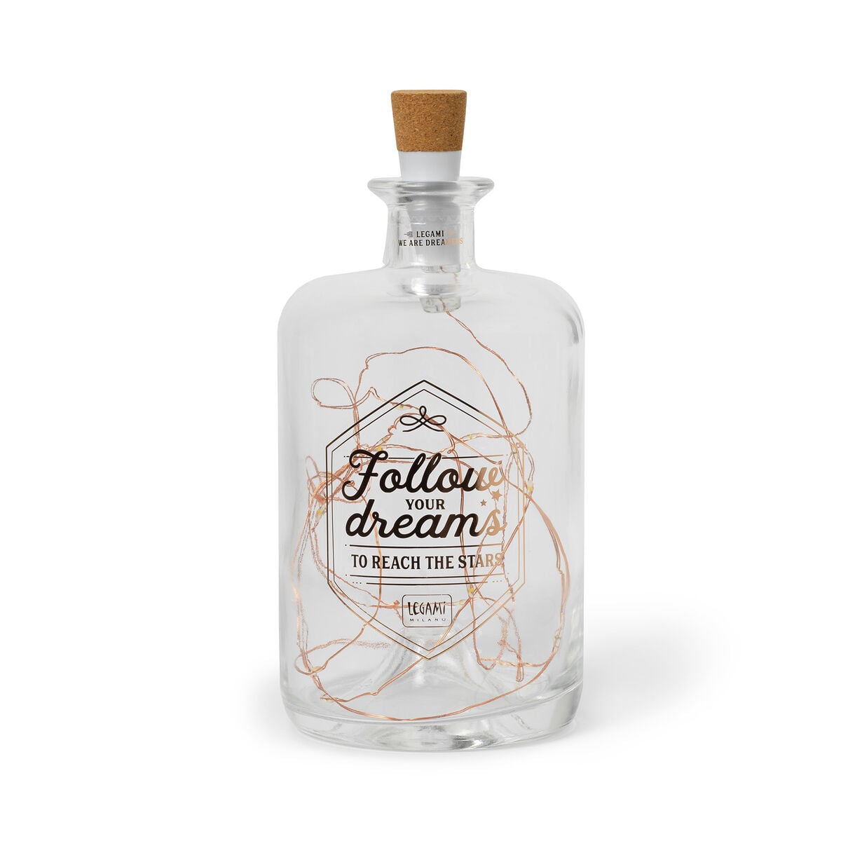 Legami - Luces LED con botella de cristal