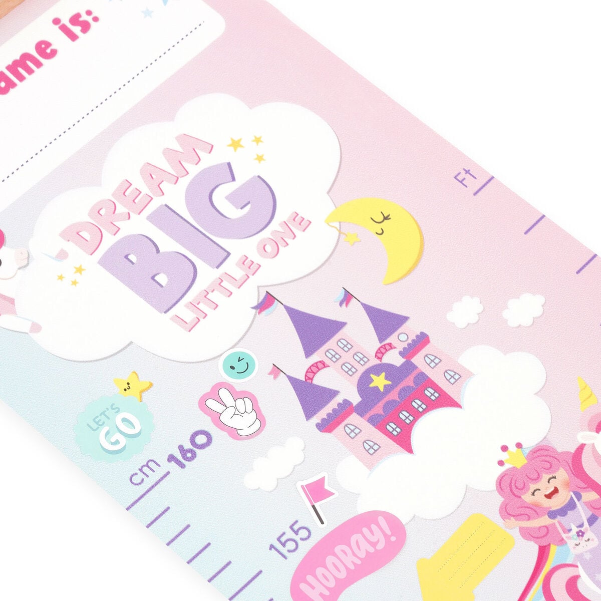 Legami - Tabla de altura para colgar en la pared - Unicornio - Dream Big Little One