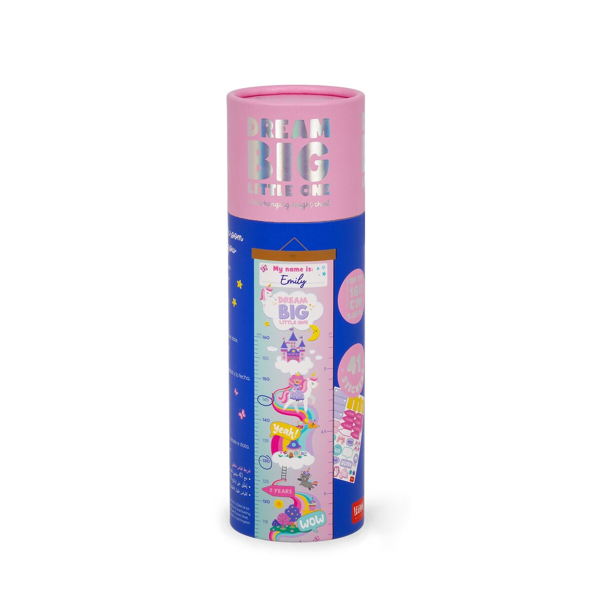 Legami - Tabla de altura para colgar en la pared - Unicornio - Dream Big Little One