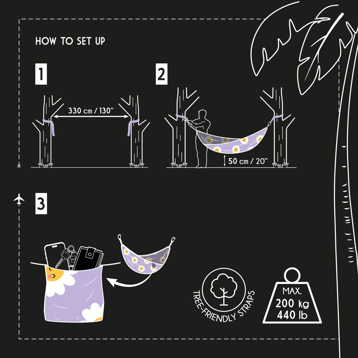 Legami - Hamaca de viaje - Daisy
