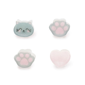Legami - Set de 4 pinzas para el pelo Kitty Mini - ¡Clip me up!