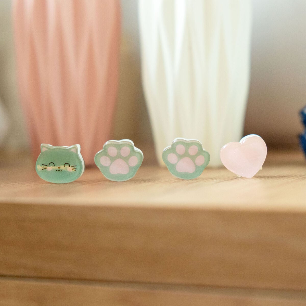 Legami - Set de 4 pinzas para el pelo Kitty Mini - ¡Clip me up!