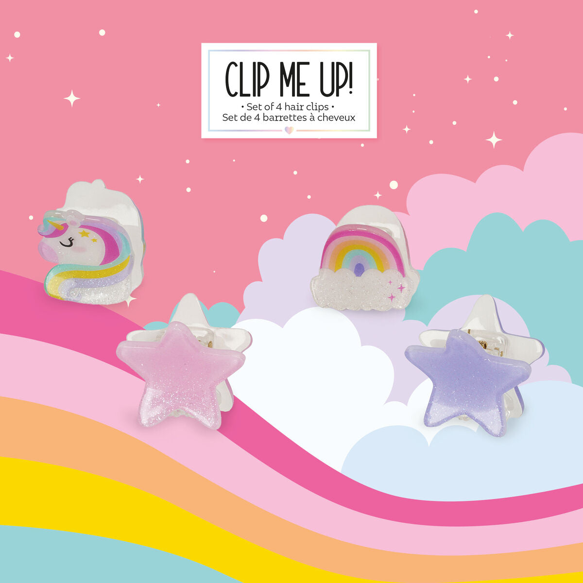 Legami - Juego de 4 Mini Horquillas Unicornio - ¡Engánchame!