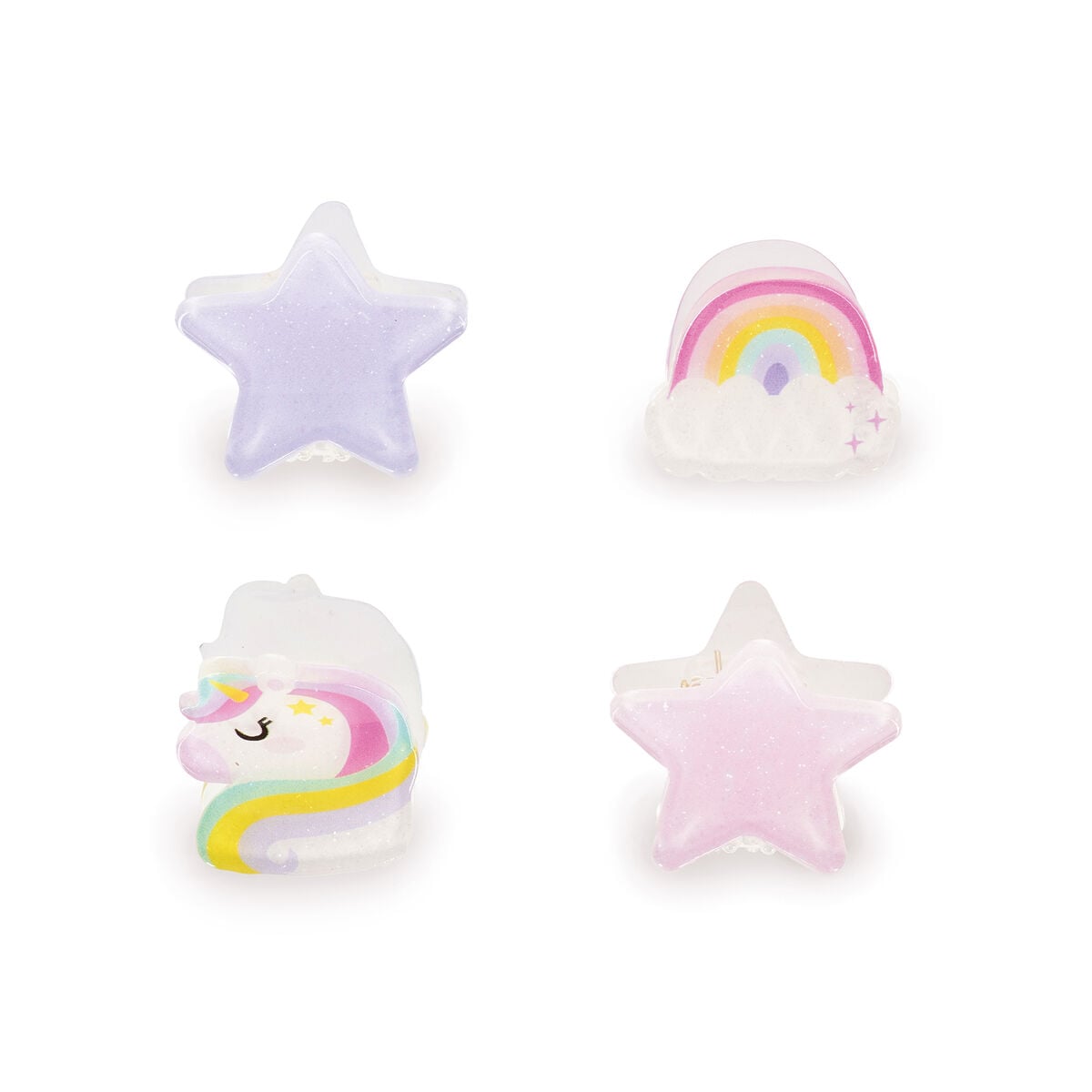 Legami - Juego de 4 Mini Horquillas Unicornio - ¡Engánchame!