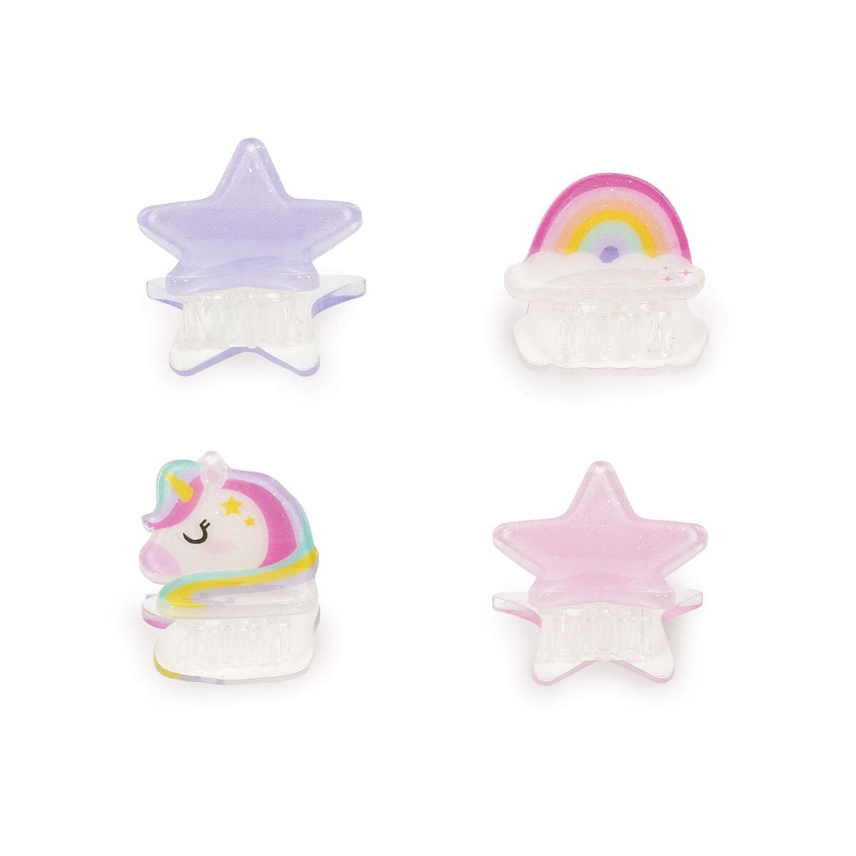 Legami - Juego de 4 Mini Horquillas Unicornio - ¡Engánchame!