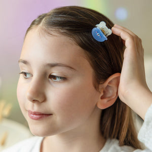 Legami - Set de 4 Mini Pinzas para el Pelo Teddy - ¡Clip me up!