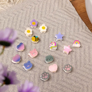 Legami - Set de 4 Mini Pinzas para el Pelo Teddy - ¡Clip me up!