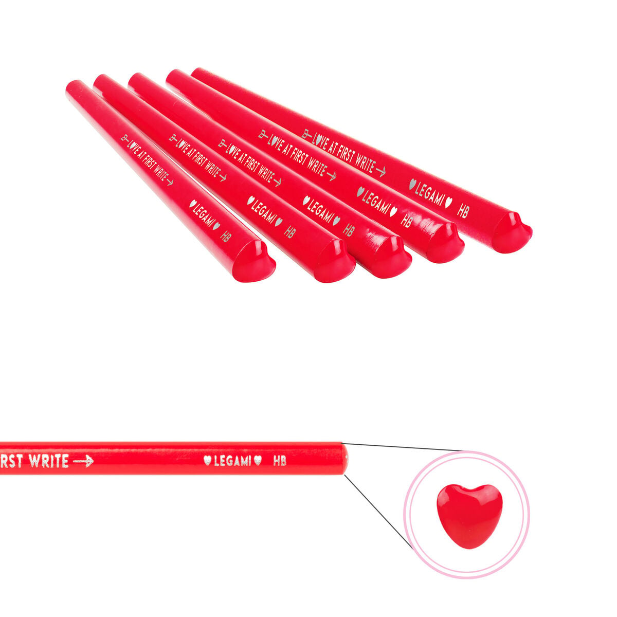 Legami - Bolígrafo con forma de Corazón - Amor a primera escritura