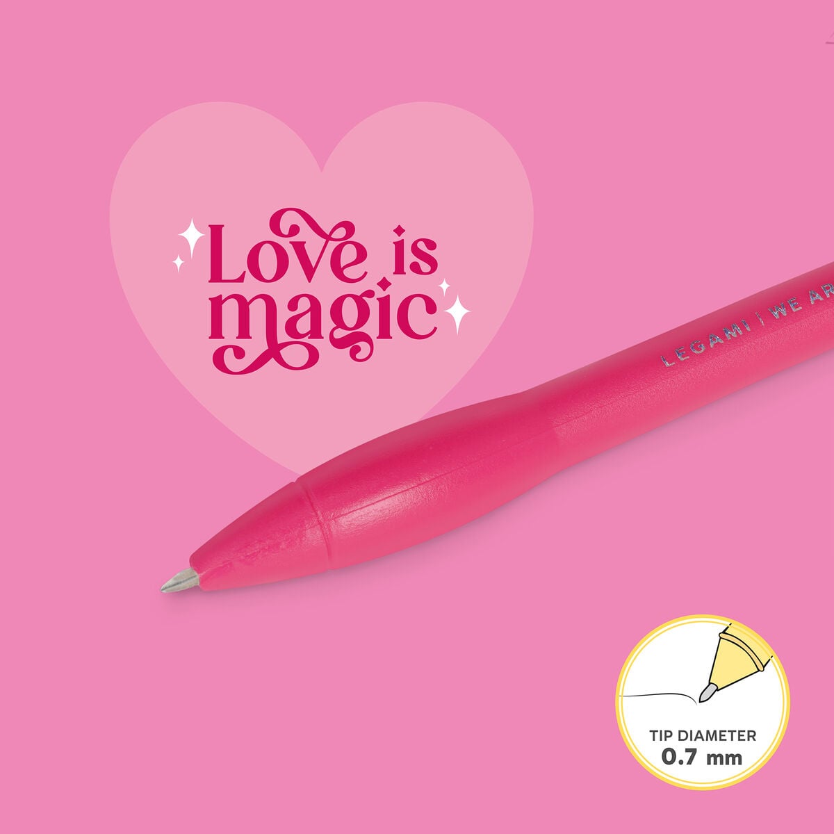 Legami - Bolígrafo Luminoso - Corazón - Escribir es Magia