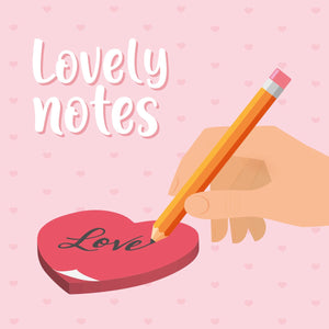 Legami - Bloc de notas adhesivas con forma de corazón - Lovely Notes