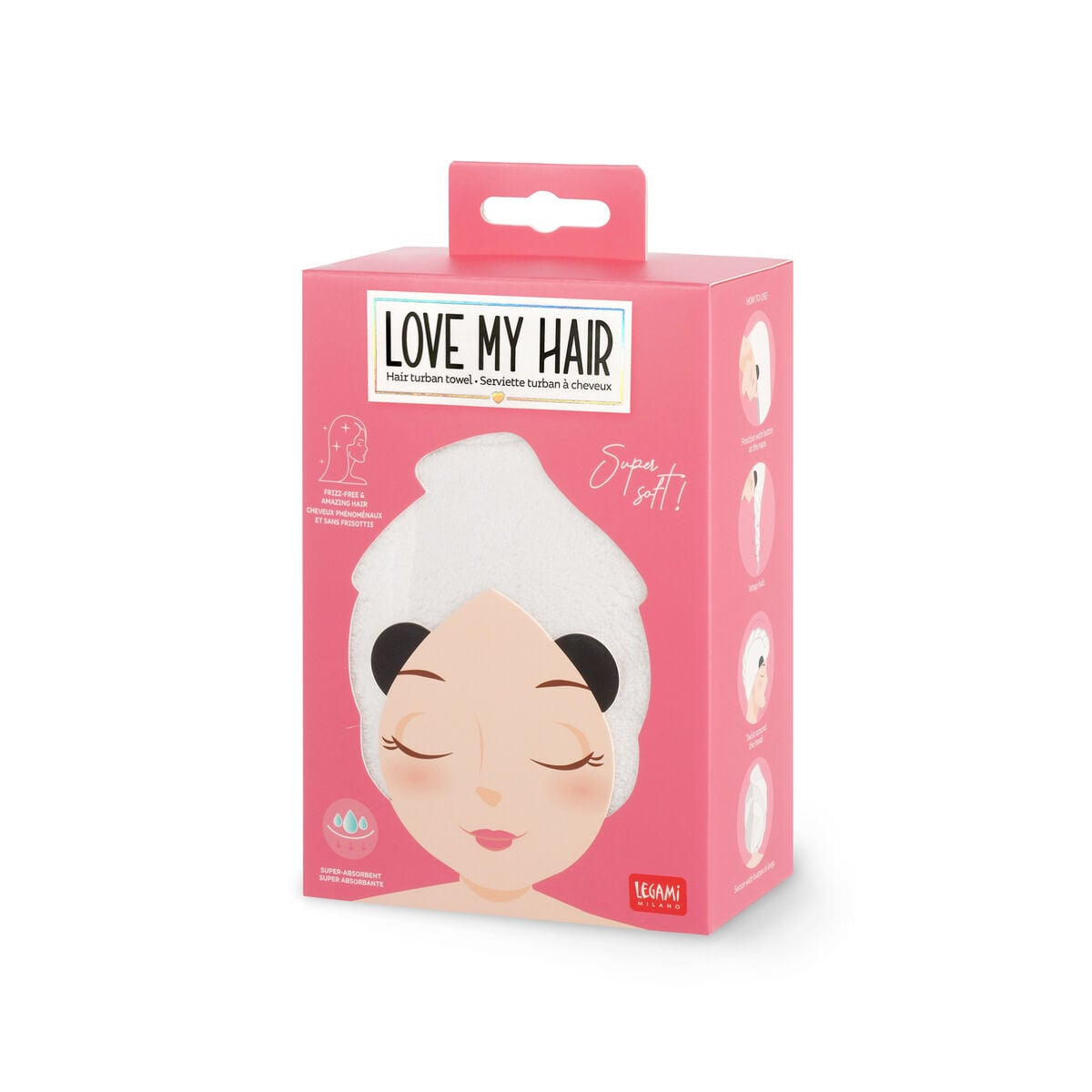 Legami - Turbante de Pelo Panda - Love My Hair