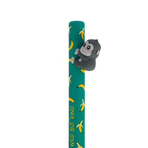 Legami - Bolígrafo retráctil Gorilla "Salvaje pero amable"- Abrazos Gratis