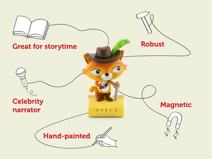 Tonies - Gato con Botas en Inglés (re-lanzamiento) - Figura de Cuento Favorita