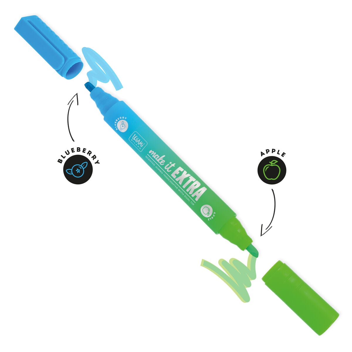 Rotulador fluorescente perfumado de doble punta Legami - Make It Extra