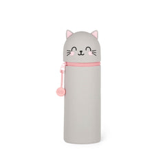 Legami - Kitty "Sé Curioso" Estuche 2 en 1 de Silicona - Kawaii