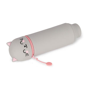Legami - Kitty "Sé Curioso" Estuche 2 en 1 de Silicona - Kawaii
