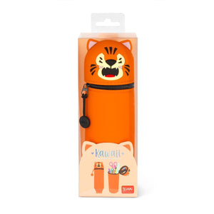 Estuche de Silicona 2 en 1 Legami - Tigre "Grrreat Adventures" - Kawaii