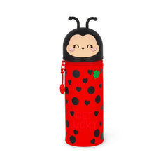 Legami - Mariquita "Trae suerte" Estuche de silicona 2 en 1 - Kawaii