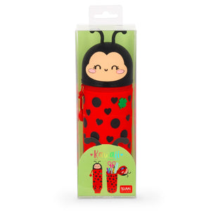 Legami - Mariquita "Trae suerte" Estuche de silicona 2 en 1 - Kawaii