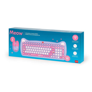 Legami - Set de Teclado y Ratón Inalámbricos - Meow