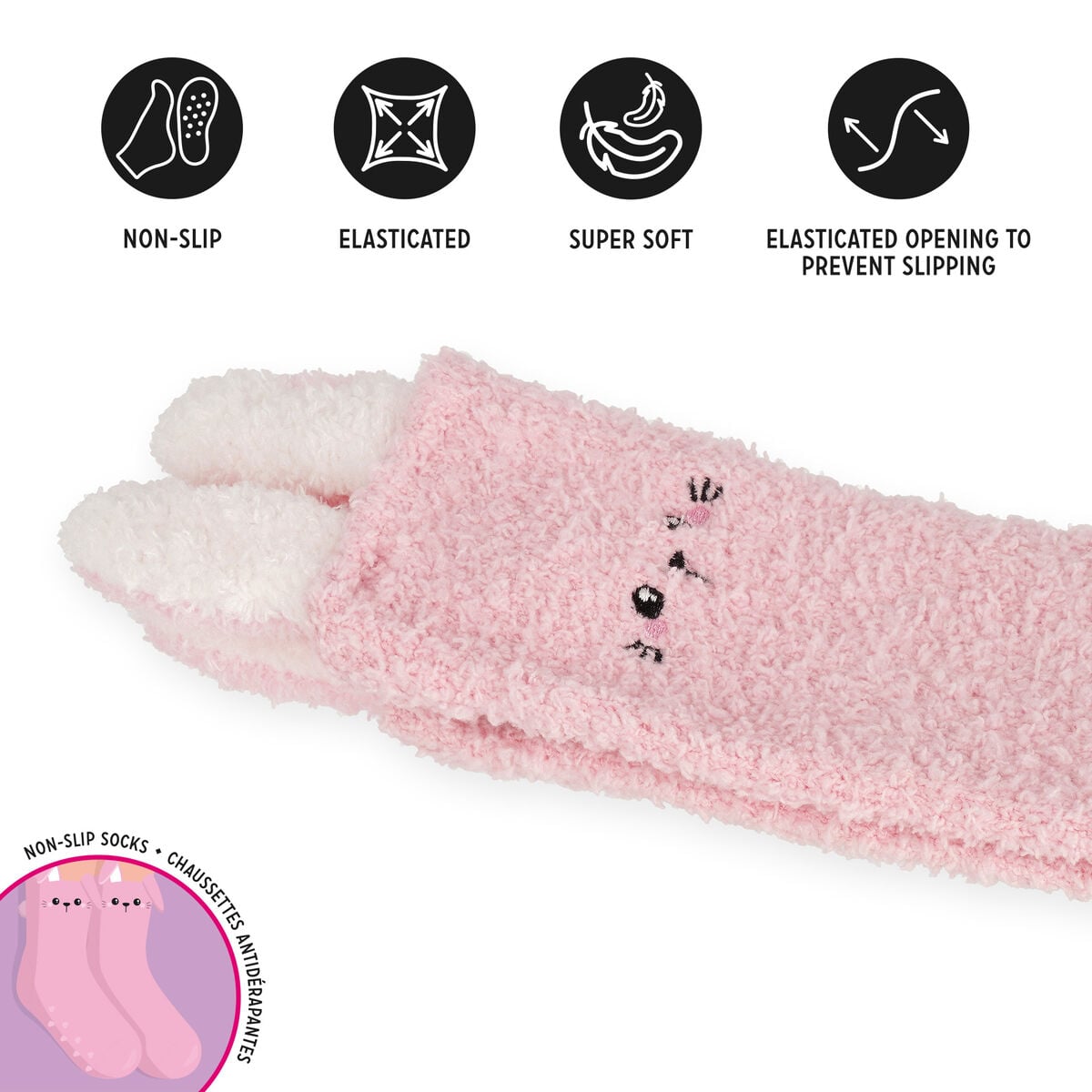 Legami - Calcetines Antideslizantes para Niños con Forma de Conejo - ¡Hacen juego!