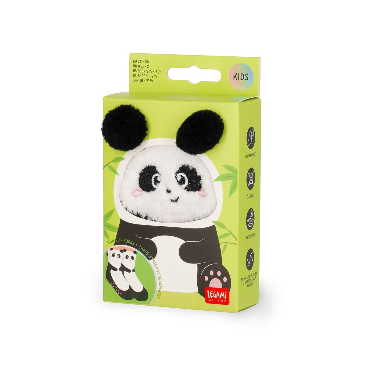 Legami - Calcetines Antideslizantes para Niños con Diseño de Panda - It's a Match!