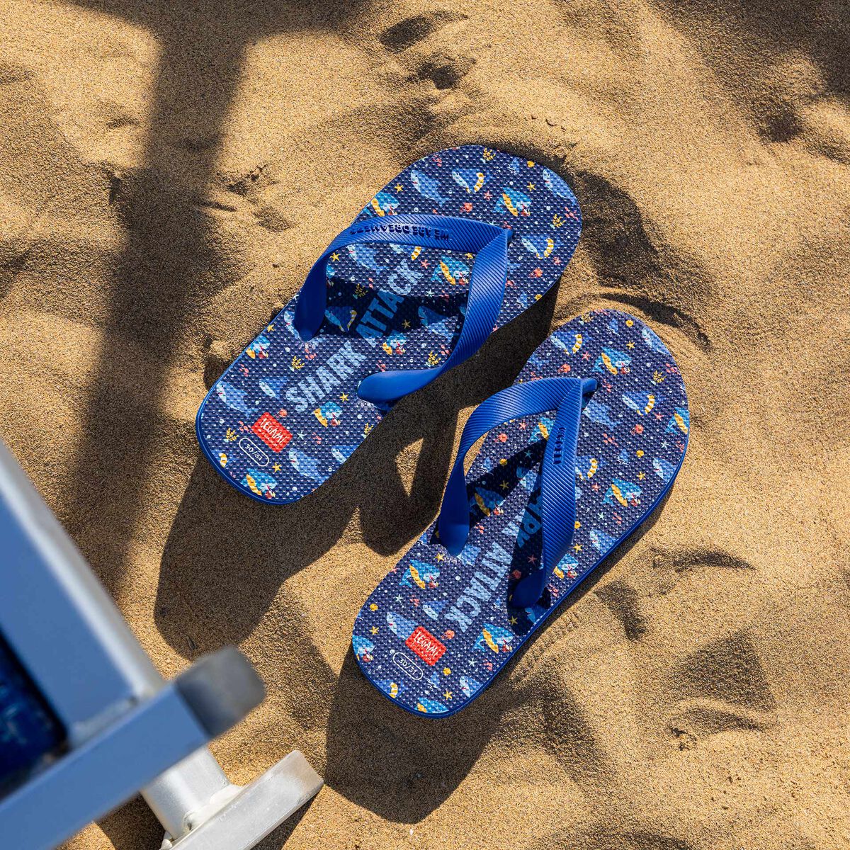 Legami - Chanclas infantiles de tiburón Talla 32/33