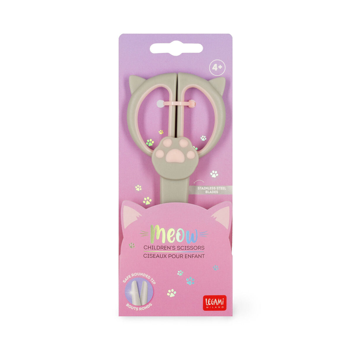 Legami - Tijeras para niños con puntas redondeadas Kitty - Miau