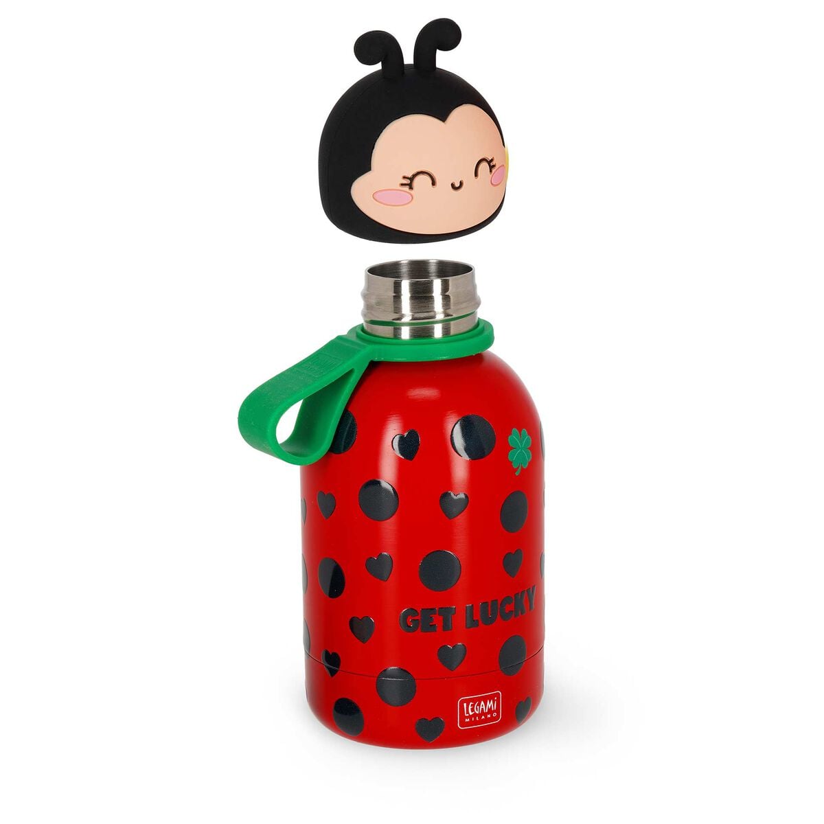 Legami - Botella térmica para niños - Mariquita - Hot&Cold BFF