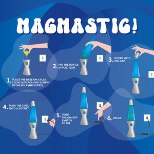 Legami - Lámpara de lava plateada - ¡Magmática!
