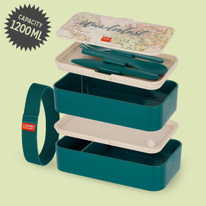 Legami - Fiambrera Bento de 1200 ml - Viajes - Fiambrera Bento