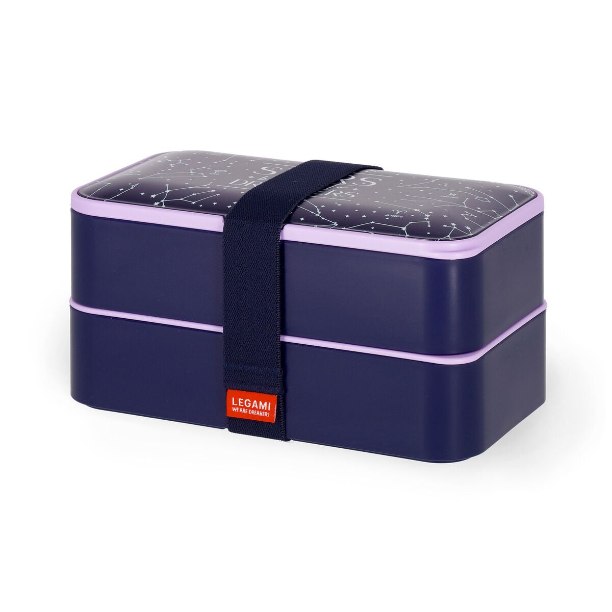 Legami - Fiambrera Bento de 1200 ml - Estrellas - Fiambrera Bento